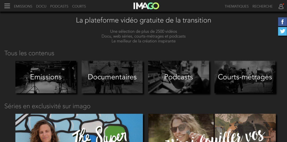 Imago - plateforme vidéo gratuite de la transition