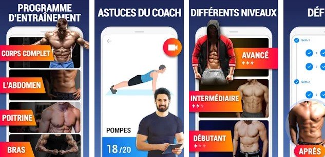Leap Fitness application sportive pour android